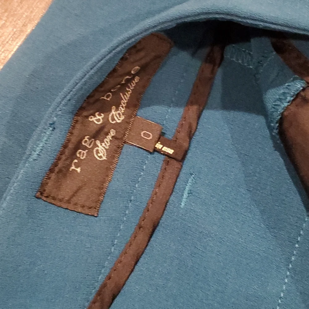 ❤ RAG & BONE SKINNY CREPE TROUSERS / PANTS, 0L (25 LONG / TALL) - Picture 4 of 15